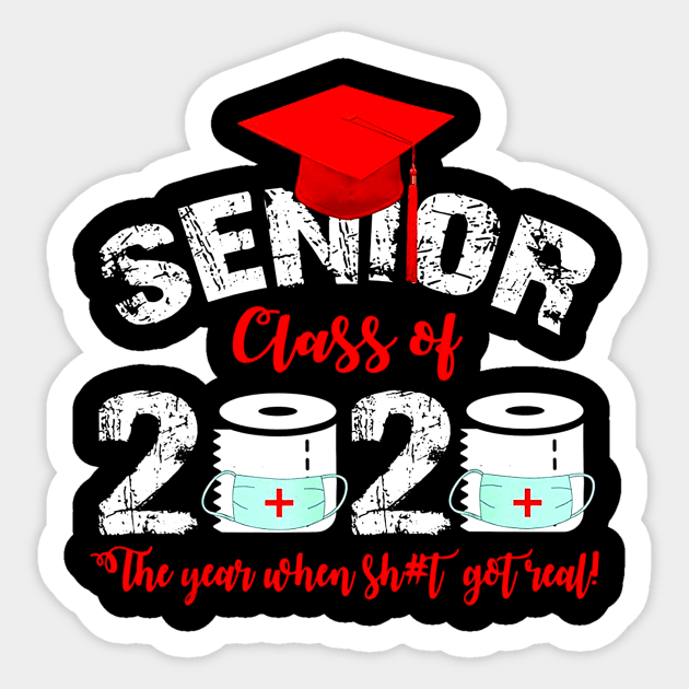 Senior Class Of 2020 Quarantine Toilet Paper Graduation Sticker by dannetee